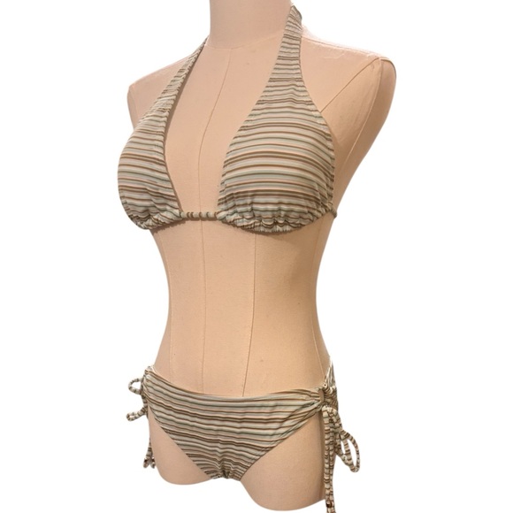 🔵 3/ $15 - Ingear Striped Halter Bikini Set - Picture 6 of 12